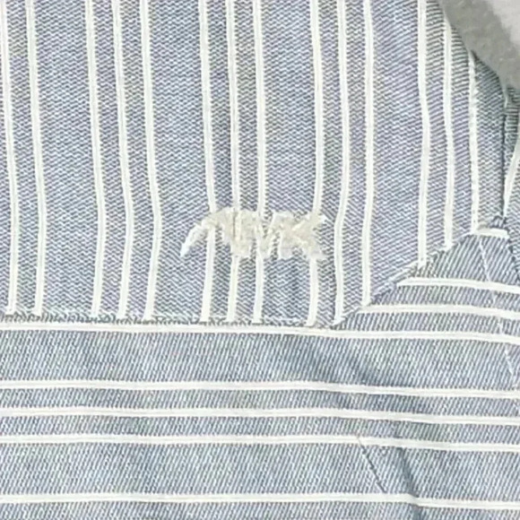 Mountain Khakis Mens Button Down Shirt XXL Blue White Stripe Long Sleeve Wyoming - Picture 11 of 16